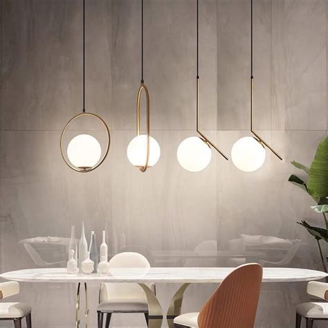 Minimalist Art LED Chandelier | Moon pendant light, Stylish pendant lighting, Gold pendant lighting