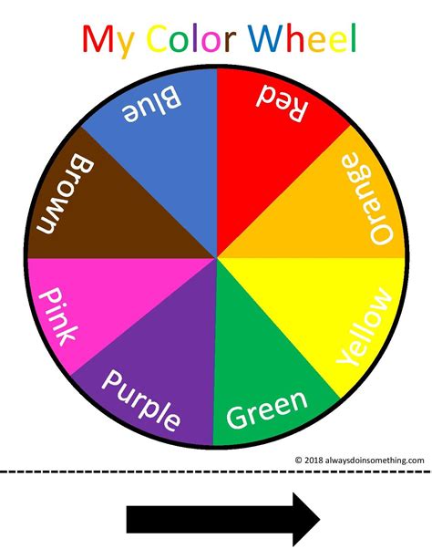 Printable Color Wheel