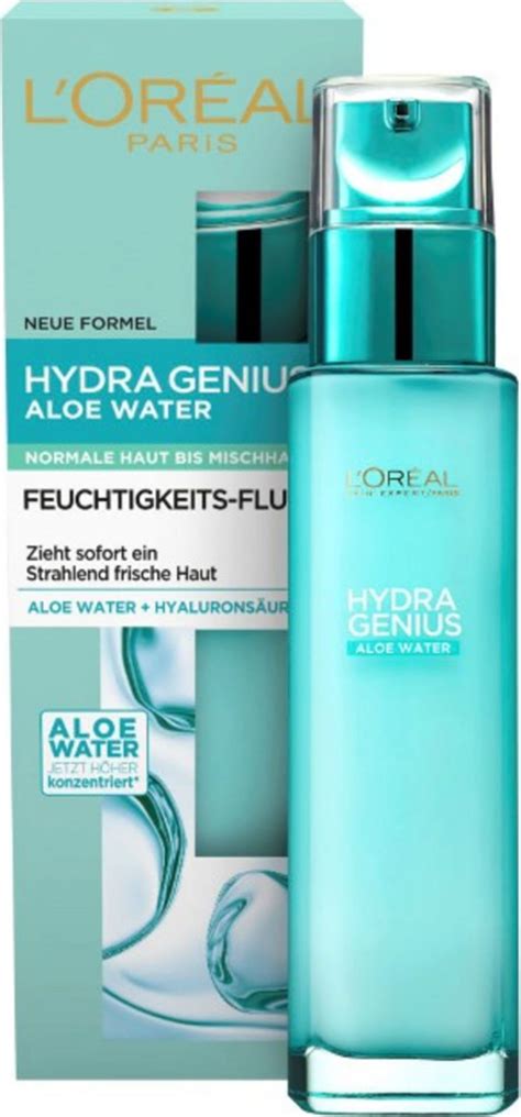 L'ORÉAL PARIS HYDRA GENIUS Aloe Water Moisturising Fluid Normal to ...