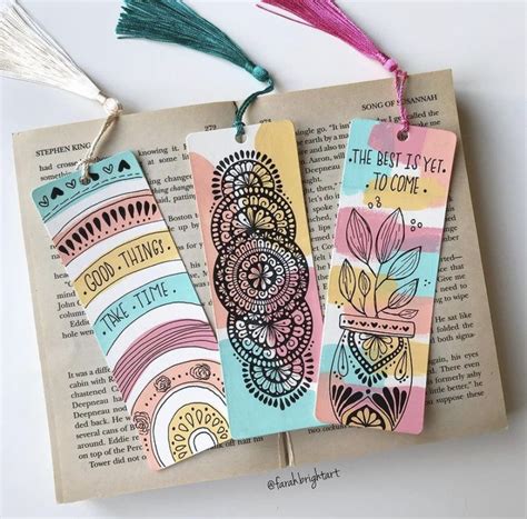 Book mark ideas 📚 | Bookmarks handmade, Creative bookmarks, Cute bookmarks