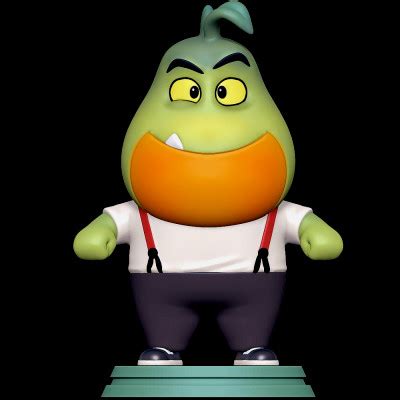 Mr. Piranha - The Bad Guys 3D Model by SillyToys