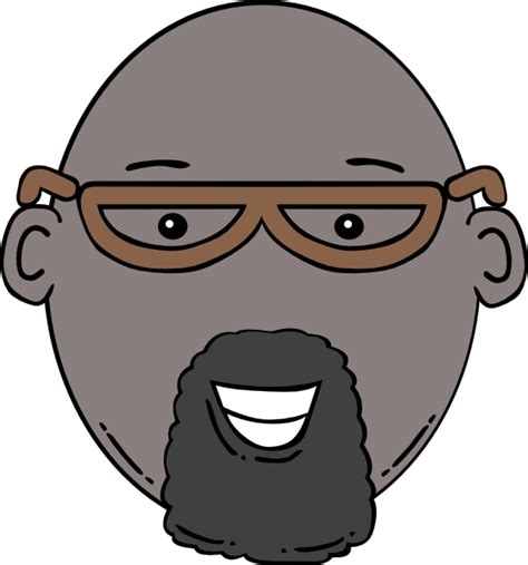 Cartoon Man With Glasses And Goatee Clip Art at Clker.com - vector clip art online, royalty free ...