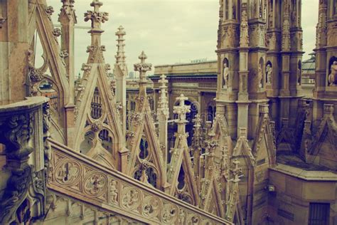 Milan Cathedral, Architecture. Italy Stock Image - Image of ...