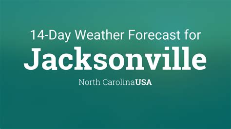 Jacksonville, North Carolina, USA 14 day weather forecast