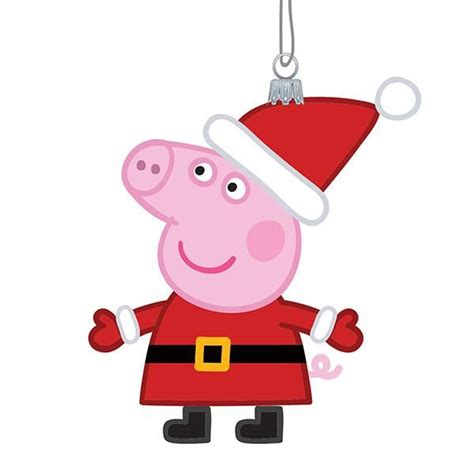 Santa Peppa Pig Christmas Ornament | Peppa pig christmas, Peppa pig, Christmas ornaments