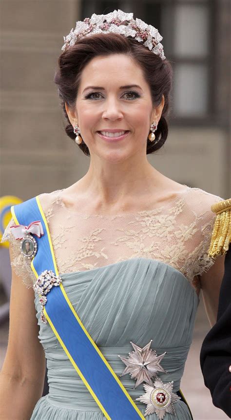 Crown Princess Victoria: Tiaras of Danish Royal Familt at Royal Wedding- Crown Princess Mary