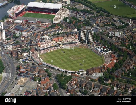 aerial view of Trent Bridge cricket ground during an International 1 ...