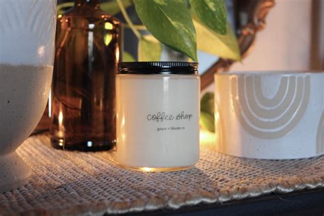 Coffee Candle COFFEE SHOP 8oz. Coffee Lover Gift Coffee - Etsy