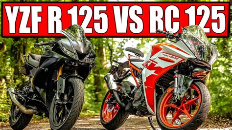 YAMAHA YZF R125 2022 VS KTM RC 125CCM 2022 MOTORRAD VERGLEICH - YouTube