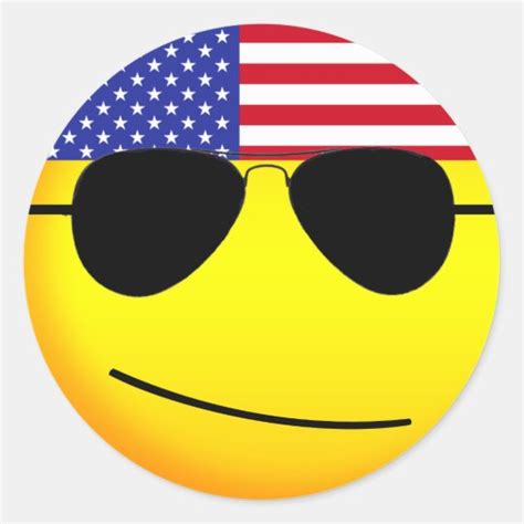 American Flag Emoji Stickers | Zazzle.com
