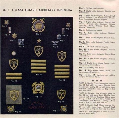 U.S.Coast Guard Auxiliary rank insignia - NAVY, COAST GUARD AND OTHER ...