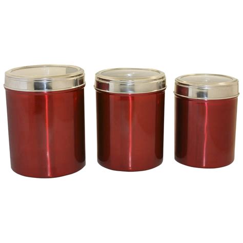 Heuck Stainless Steel 3 Piece Canister Set - Walmart.com