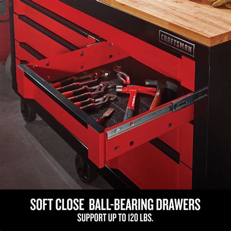 CRAFTSMAN 3000 Series 63-in W x 37-in H 8-Drawer Steel Rolling Tool Cabinet (Red) Lowes.com ...