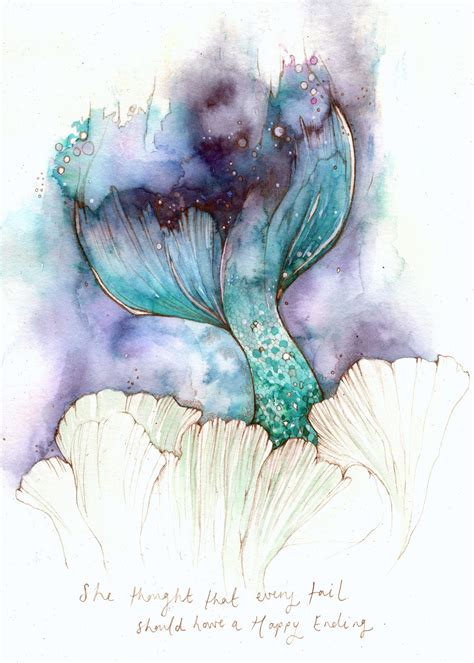 jasmine-rebecca-art | Watercolor mermaid, Mermaid art, Small mermaid tattoo