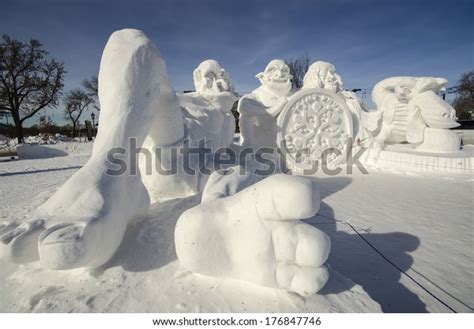 Snow Sculpture St Paul Minnesota Winter Stock Photo 176847746 | Shutterstock