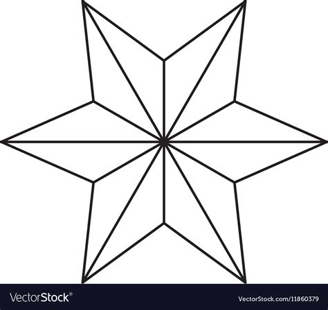 Isolated star of nativity design Royalty Free Vector Image