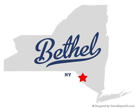 Map of Bethel, NY, New York