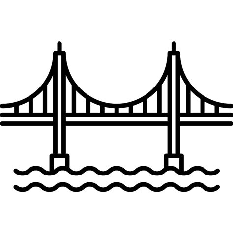 Golden Gate Bridge Vector SVG Icon - SVG Repo