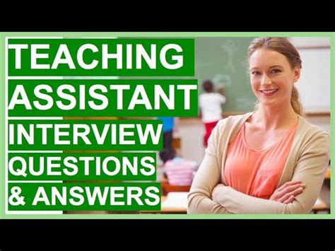 TEACHING ASSISTANT Interview Questions and Answers - How To PASS a TEACHER Interview!