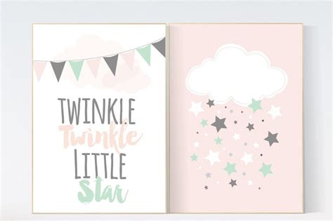 Twinkle Twinkle Little Star, nursery decor, Baby girl nursery decor ...