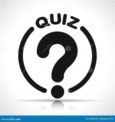 Quiz Icon on White Background Stock Vector - Illustration of ...