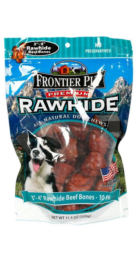 10 Pk Rawhide Beef Bones | Burkes Outlet