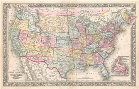 United States Map 1861