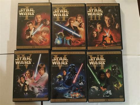 Star Wars Dvd Collection All 6 Dvds 1-6 Trilogy and Prequel Trilogy - Etsy