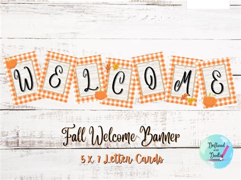 Fall Welcome Banner, Fall Bulletin Board Classroom Decor, Classroom ...