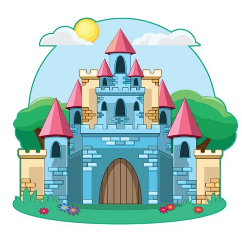 Cartoon castle illustration 532429 Vector Art at Vecteezy