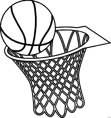 Basketball Goal Drawing | Free download on ClipArtMag