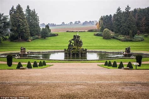 Witley Court estate's fountain roars back into life | Daily Mail Online