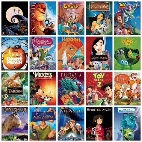 1993-2001 Disney movies in order of release. | Disney cartoon movies ...