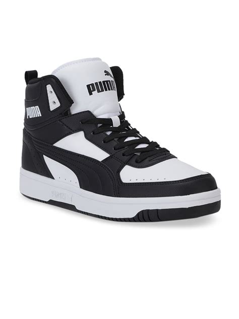 Buy Puma Unisex Black & White Colourblocked Leather Sneakers - Casual Shoes for Unisex 12187906 ...