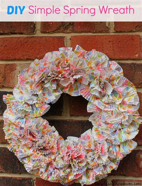 Simple Spring Wreath Craft - Simply Southern Mom