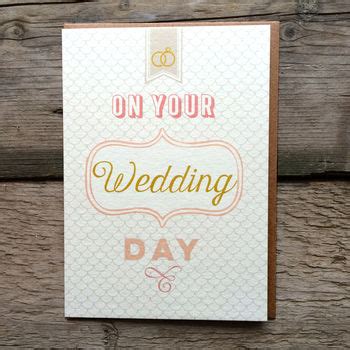 On Your Wedding Day By Velvet Olive | notonthehighstreet.com