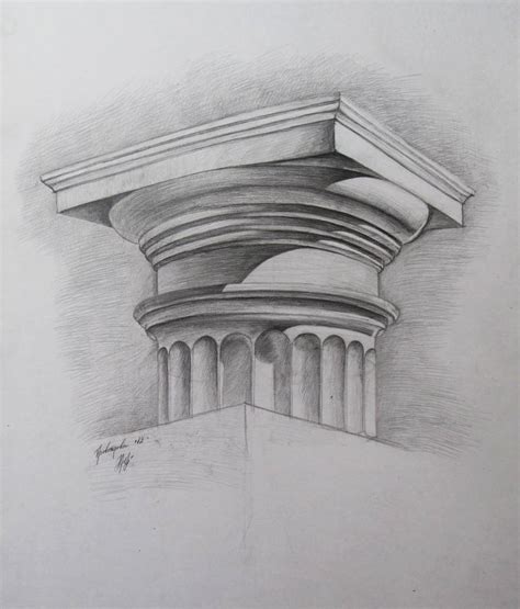 Doric Column Drawing at PaintingValley.com | Explore collection of ...