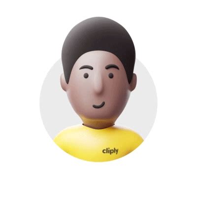 👨🏽 Glancing Avatar 3D - Royalty-Free GIF - Animated Sticker - Free PNG - Animated Icon