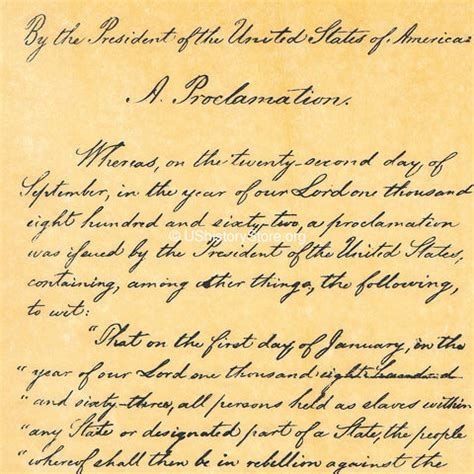 Abraham Lincoln - Emancipation Proclamation 1863 – store.ushistory.org