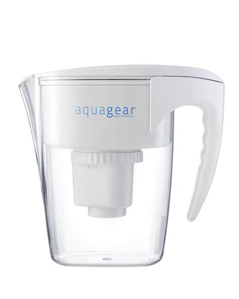 Aquagear Water Filter Pitcher - Fluoride, Lead, Chloramine, Chromium-6 ...