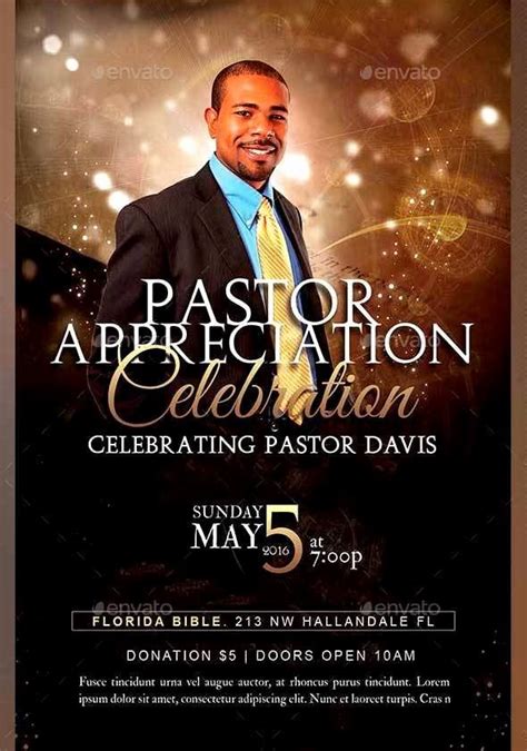 Pastor Appreciation Flyer Templates – Letter Example Template