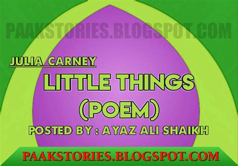 Little Things (Poem)