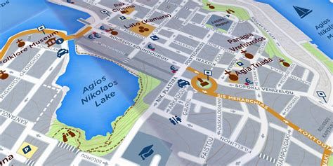 Agios Nikolaos City Map - Staridas Geography