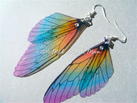 Rainbow Fairy wings made from lightweight acetate layers they are ...