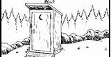 Outhouse Coloring Pages sketch template