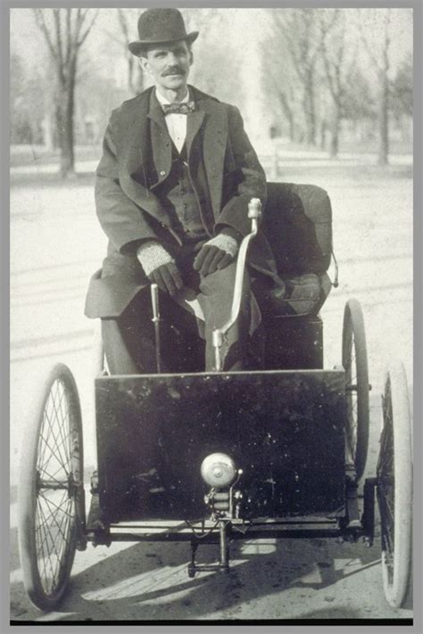 Henry Ford on his ‘Quadricycle’. 1896 - The past is a foreign country