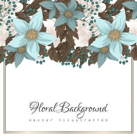 Free Vector | Mint green floral background