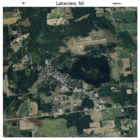 Aerial Photography Map of Lakeview, MI Michigan