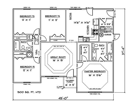 Awesome 1500 Sq Ft House Plans 18 Pictures - House Plans | 3501