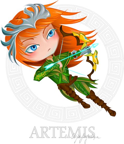 Chibi Artemis - Smite fanart by chirkucis on DeviantArt